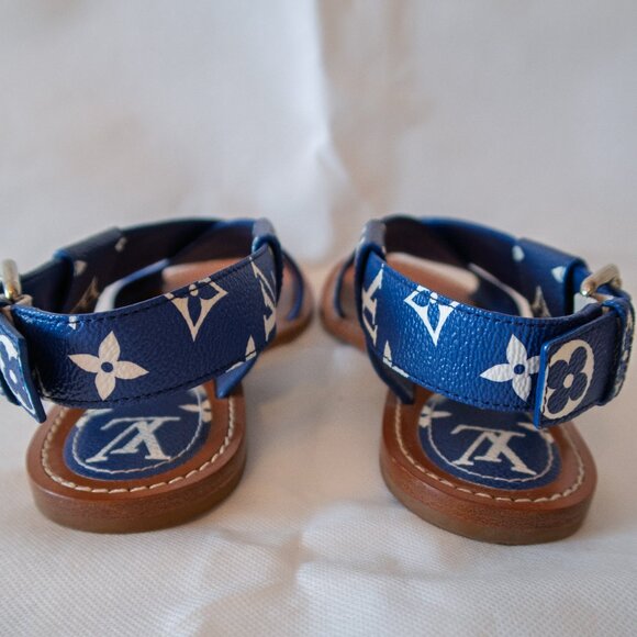Louis Vuitton Monogram Escale Palma Flat Sandals (IT/EU 39, US 9) - Picture 4 of 12